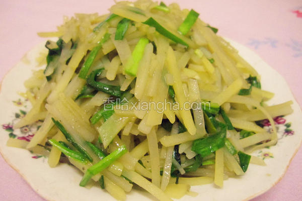 韭菜炒土豆丝