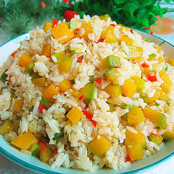 老南瓜丁炒饭的做法[图]