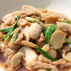 口蘑炒肉片的做法[图]