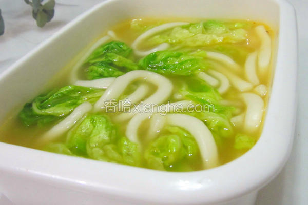 高汤白菜煮粉