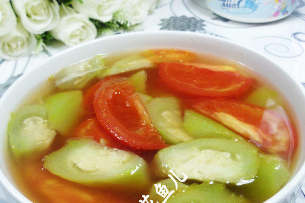 丝瓜西红柿蛋汤图片