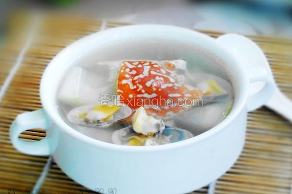冬瓜双花海鲜汤