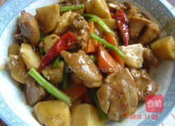 鸡肉烧芋头的做法图解5