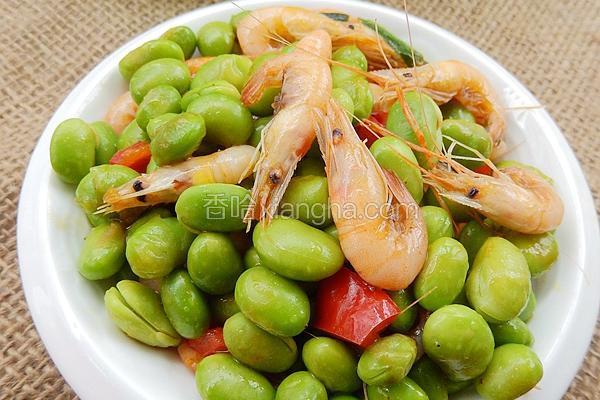 毛豆炒河虾
