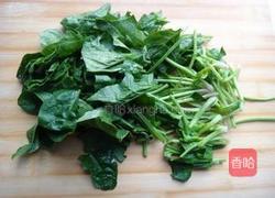 菠菜炒胡萝卜的做法图解2