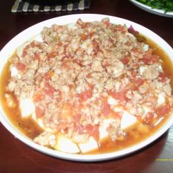 虾仁肉末蒸水豆腐的做法[图]