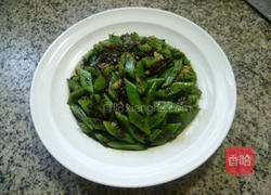 橄榄菜炒油豆角的做法图解9