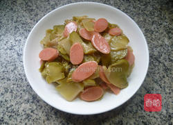 火腿肠炒榨菜的做法图解10