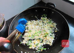 青菜炒饭的做法图解10