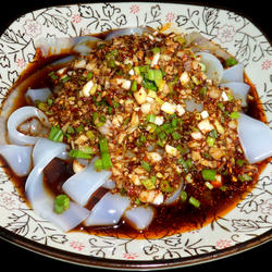 酸辣红油绿豆凉粉的做法[图]