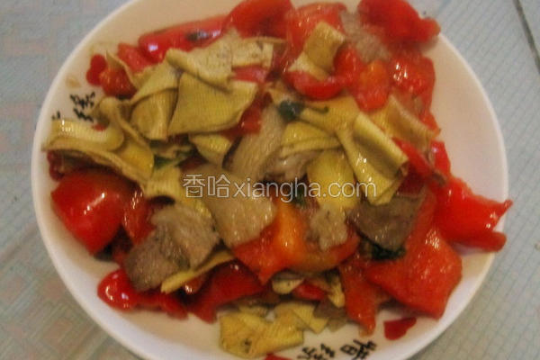 红椒炒干豆腐