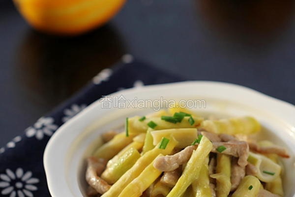 鲜笋炒肉丝
