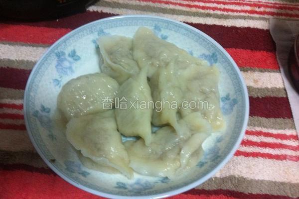 鲜蘑猪肉水饺