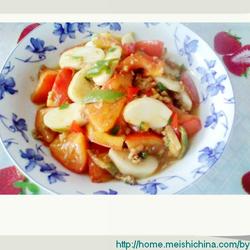 肉末蕃茄炒年糕的做法[图]