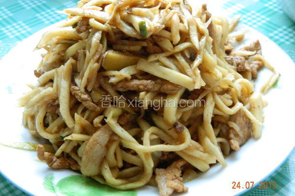 茭白炒肉丝