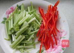 毛芹炒香干的做法图解2