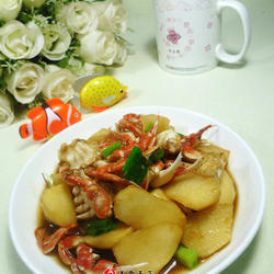 山药炒花蟹的做法[图]