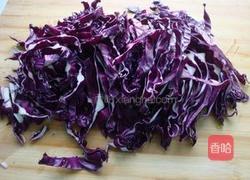 紫包菜滑蛋的做法图解1