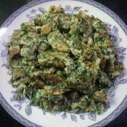 韭菜花裹鸡蛋的做法[图]