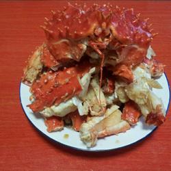 鲜炒帝王蟹的做法[图]