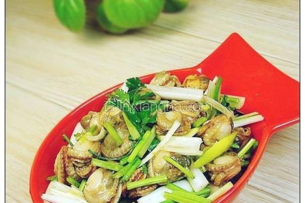 葱丝拌贝丁