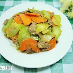 肉片西兰花菜梗的做法[图]