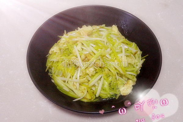 蒜黄炒鸡蛋