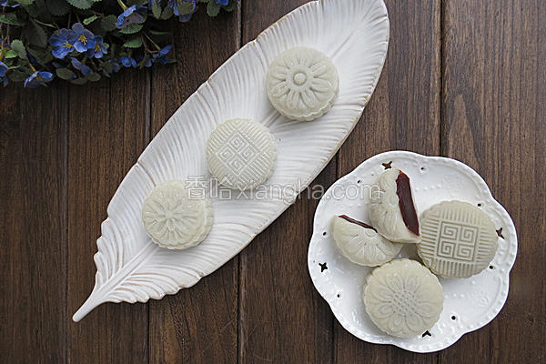 冰皮豆沙月饼