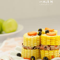 玉米夹肉饼的做法[图]