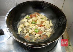 腊味菜花粉丝煲的做法图解10