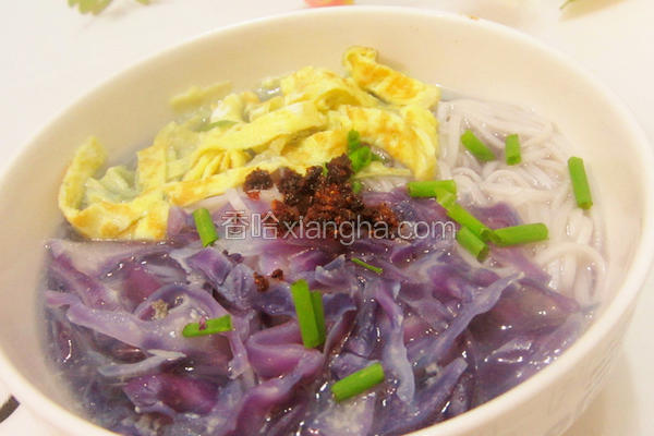 包菜丝煮面