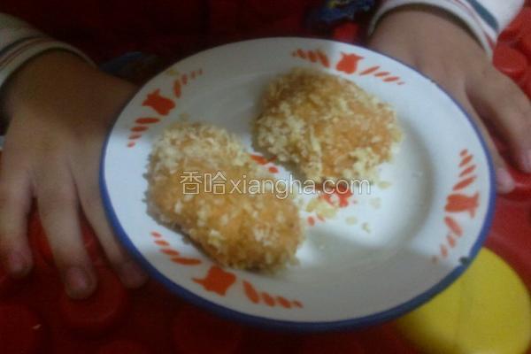 自制炸虾饼