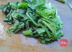 小白菜汆丸子的做法图解2