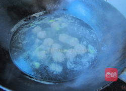 小白菜汆丸子的做法图解6