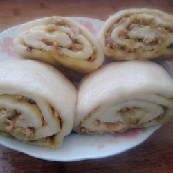 豆渣咖喱鸡肉花卷的做法[图]