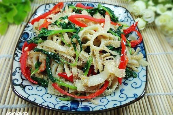薄荷泡椒炒百叶