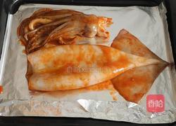 烤鱿鱼配橄榄沙拉的做法图解7