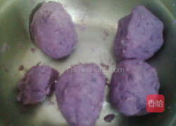 紫薯冰皮月饼的做法图解5