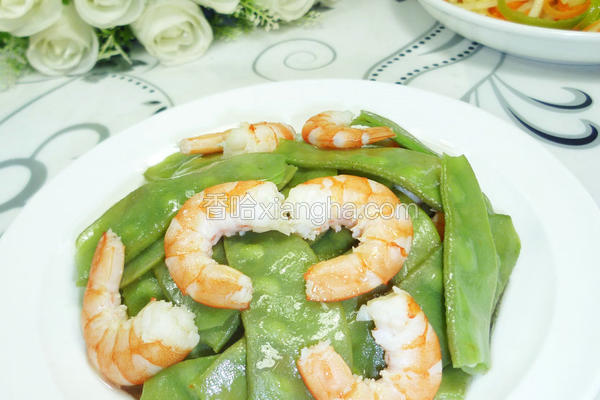 虾肉炒扁豆