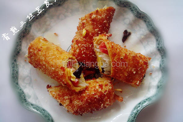 香煎三丝豆皮卷