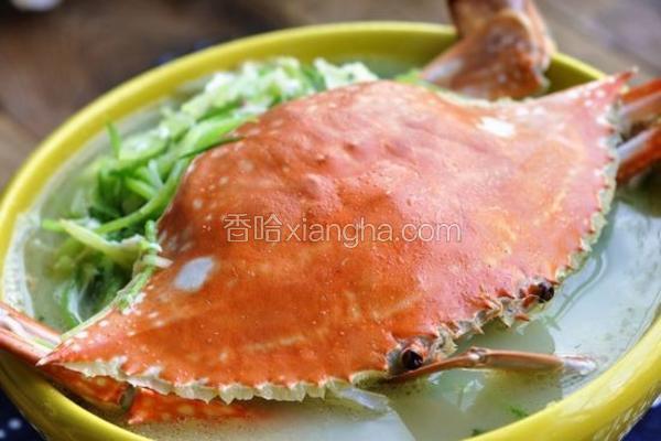 萝卜丝炖蟹