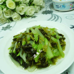 咸菜炒蒲瓜的做法[图]