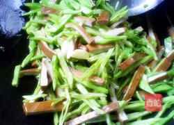 扁豆炒香干的做法图解5
