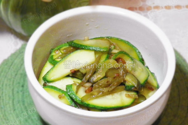 咸豆炒小瓜