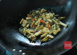 咸豆角不面筋的做法图解4