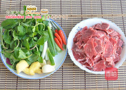 薄荷炒牛肉的做法图解1