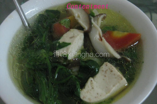 鸡腿菜汤
