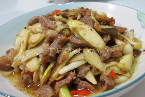 蒿笋炒肉