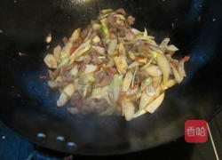 蒿笋炒肉的做法图解6
