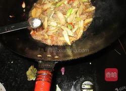 蒿笋炒肉的做法图解7